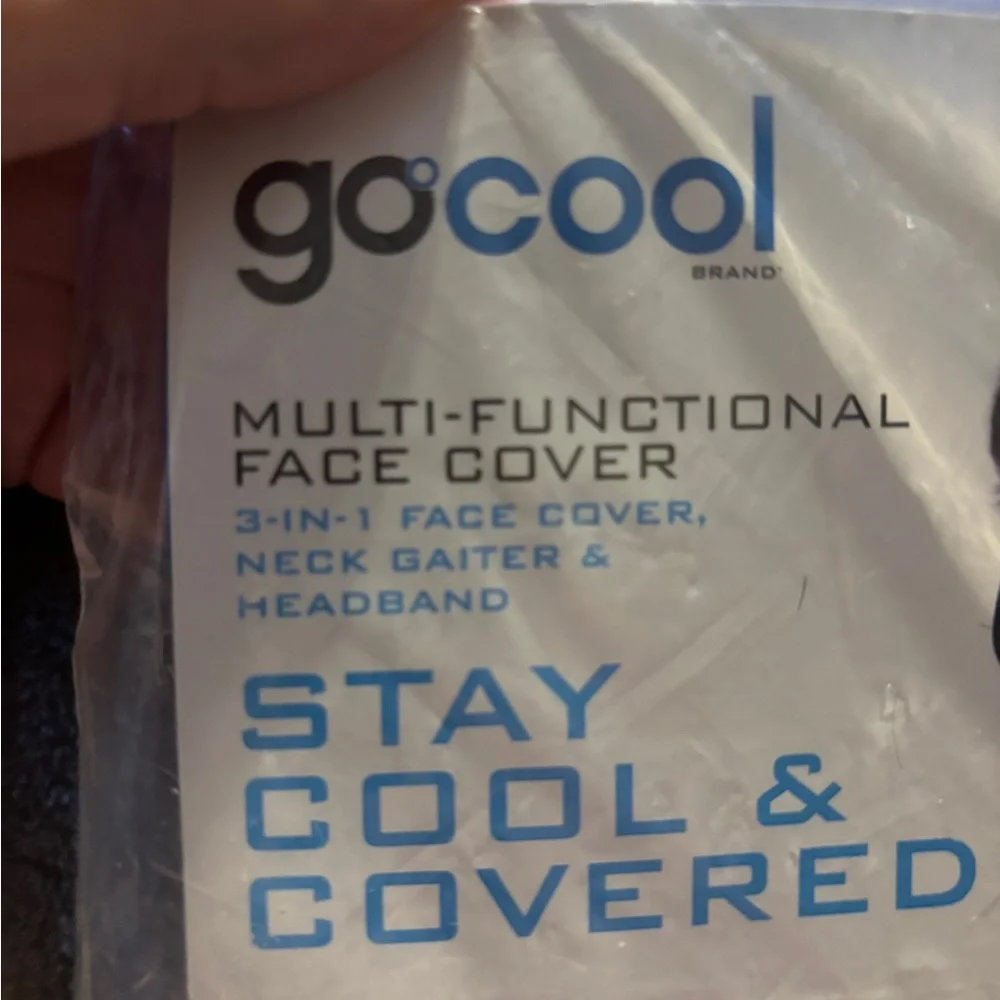 GoCool Multi-Functional Face Cover in Blue 3-1 face cover Unisex . New